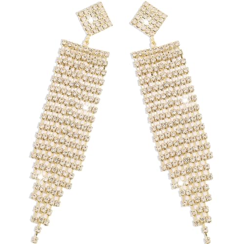 WOFASHPURET 1 Paar Langschwänzige Ohrringe für Damen Funkelnde Ohrhänger mit Rhinestone Auffälligem Design Partys Besondere Anlässe WOFASHPURET 1 Paar Langschwänzige Ohrringe für Damen Funkelnde Ohrhänger mit Rhinestone Auffälligem Design Partys Besondere Anlässe von WOFASHPURET