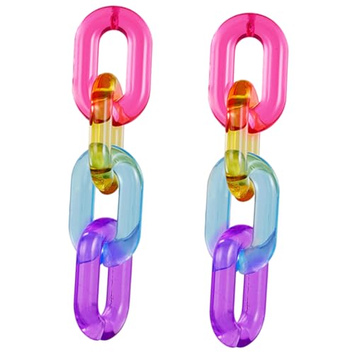 WOFASHPURET 1 Paar Modeschmuck Für Damen Ohrringe Acryl Colorful WOFASHPURET 1 Paar Modeschmuck Für Damen Ohrringe Acryl Colorful von WOFASHPURET