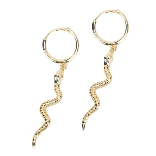WOFASHPURET 1 Paar Schlangenohrringe Silber Gold für Damen Kreatives Modisches Design Leicht und für Alltag zu Geburtstagen und Feiertagen von WOFASHPURET