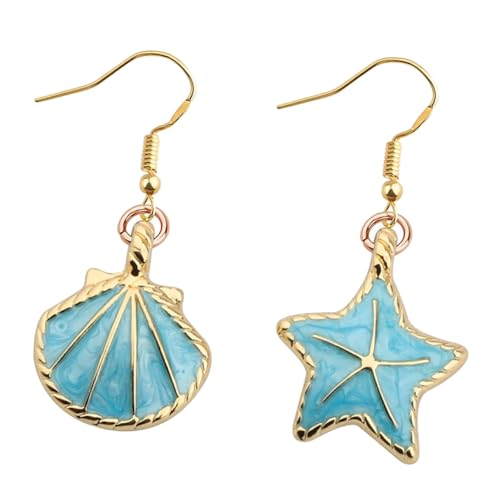 WOFASHPURET 1 Paar Shell-seestern-ohrringe Strand Farbig Hülse Küsten Farbe Muschel Ohren Sommer Mehrere Mode-ohr-accessoires Asymmetrische Ohrringe Ohrzubehör Asymmetrische Ohrstecker Metall WOFASHPURET 1 Paar Shell-seestern-ohrringe Strand Farbig Hülse Küsten Farbe Muschel Ohren Sommer Mehrere Mode-ohr-accessoires Asymmetrische Ohrringe Ohrzubehör Asymmetrische Ohrstecker Metall von WOFASHPURET