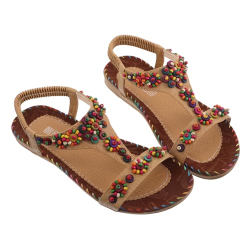 WOFASHPURET 1 Paar Stylische Strandsandalen: Süße Boho-sandalen Für Damen – Atmungsaktive Und Bequeme Design-schuhe Für Mädchen Und Damen von WOFASHPURET