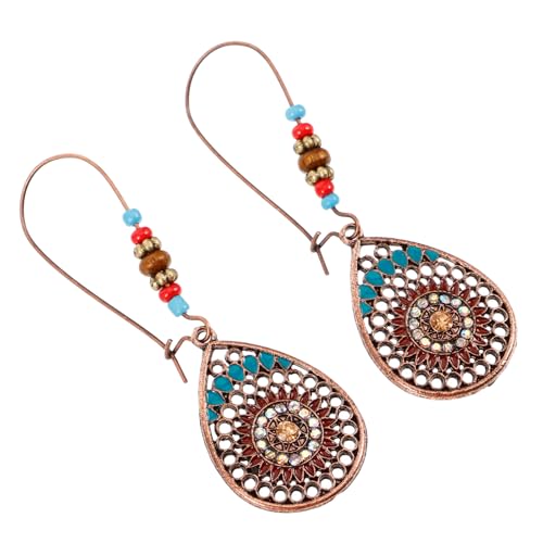 WOFASHPURET 1 Paar Wasserdropf Blumenohrringe im Folk Kreative Nostalgische Ohrstecker für Damen für Partys Besondere Anlässe mit Feiner Verarbeitung Detailverliebtem Design WOFASHPURET 1 Paar Wasserdropf Blumenohrringe im Folk Kreative Nostalgische Ohrstecker für Damen für Partys Besondere Anlässe mit Feiner Verarbeitung Detailverliebtem Design von WOFASHPURET