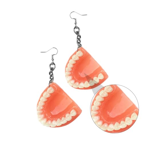 WOFASHPURET 1 Paar Zahnersatz Ohrringe Anhänger lustig Schlüssel Fälschung Neuheit trendiger Ohrschmuck Prothese Ohrtropfen modischer Ohrhänger kreative Ohrschmuck Plastik Rosa WOFASHPURET 1 Paar Zahnersatz Ohrringe Anhänger lustig Schlüssel Fälschung Neuheit trendiger Ohrschmuck Prothese Ohrtropfen modischer Ohrhänger kreative Ohrschmuck Plastik Rosa von WOFASHPURET
