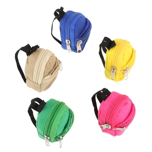 WOFASHPURET 1 Satz 2 Stück Mini-Rucksack aufbewahrungssack storage pockets mini säckchen umhängebeutel key chain Geldbörse Geldbeutel Mini -Beutel Münze Mini -Rucksack Portemonnaie Nylontuch von WOFASHPURET
