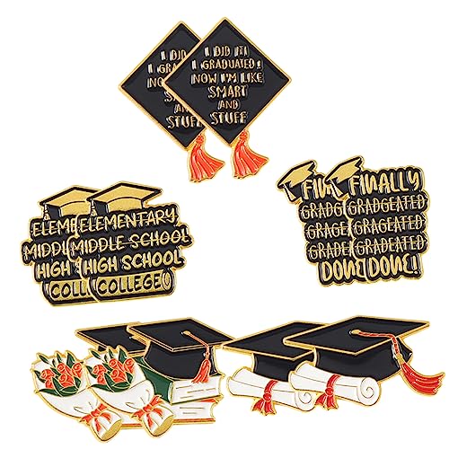 WOFASHPURET 1 Satz Bachelor-cap-brosche Stifte Stolz-pin Grad Klein Hutstift Abschlusszauber Brosche Abschlusskappe Brosche Abschlussnadel Brosche Legierung 10 Stück von WOFASHPURET