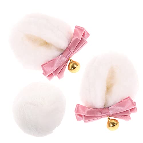 WOFASHPURET Bärenohren Haarspangen Mit Set Für Frauen Mädchen Bärenstirnband Kawaii Haarschmuck Bärenhaarspangen Partykostüm Zubehör von WOFASHPURET