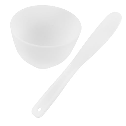 WOFASHPURET Diy Gesichtsmaske Set Silikon-mischwerkzeug Mit Rührschüssel Und Spatel Für Sanfte Hautpflege Wiederverwendbar Und Tragbar Für Selbstgemachte Kosmetikbehandlungen von WOFASHPURET