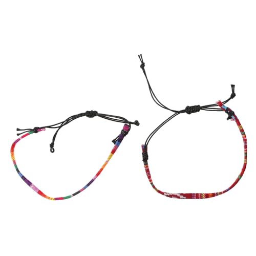 WOFASHPURET Fußriemen Regenbogen 2 Stück Fußseil Für Party Tanz Hochzeit Yoga Stilvolles Accessoire von WOFASHPURET