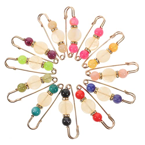 WOFASHPURET 1 Satz Hosenbundknopf Damen Pullover Kleid Clip Dekore Pullover Cardigan Clip Hosen Brosche Pin Schal Clip Pin Brosche Sicherheitsnadel Hosenbund Clips Pullover 12 Stück von WOFASHPURET