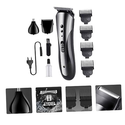 WOFASHPURET 1 Satz Multifunktionales Set mit Ladefunktion Professionelle Haarschneidemaschine für Herren Ergonomisches Design Stufige Schnittkopfanpassung Starke Lithium Batterie Stunden von WOFASHPURET