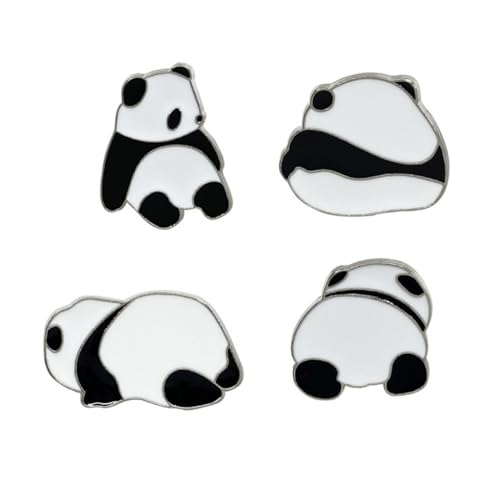 WOFASHPURET 1 Satz Panda-brosche Trachtenbrosche Kleidung Brosche Niedliche Brosche Legierung Brosche Mädchen Brosche Mädchen Legierungsbroschen Pullover Corsage Weiß 4 Stück von WOFASHPURET