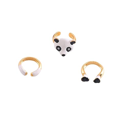 WOFASHPURET 1 Satz Ring -set Damenschmuck Panda-ringe Ringschmuck Entzückende Ringe Cartoonringe Abnehmbare Ringe Legierung WOFASHPURET 1 Satz Ring -set Damenschmuck Panda-ringe Ringschmuck Entzückende Ringe Cartoonringe Abnehmbare Ringe Legierung von WOFASHPURET