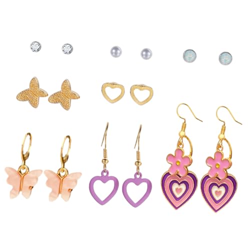 WOFASHPURET 1 Satz Satz Schmetterlings-Ohrring-Set Schmetterlinge baumeln Ohrringe Dangle Ohrringe für Frauen Ohrstecker für Damen Knorpelohrringe für Frauen Acryl WOFASHPURET 1 Satz Satz Schmetterlings-Ohrring-Set Schmetterlinge baumeln Ohrringe Dangle Ohrringe für Frauen Ohrstecker für Damen Knorpelohrringe für Frauen Acryl von WOFASHPURET