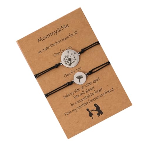 WOFASHPURET 1 Satz Verstellbares Armband für Mutter Handgefertigt Romantisches Muttertag Passendes Armband mit Lebensblume Symbol Langlebig Oxidationsbeständig von WOFASHPURET
