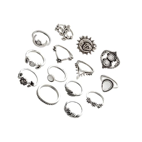 WOFASHPURET Wunderschönes 14-teiliges Set Aus Modeschmuck in Mondform Mit Sonnenblume Aus Legierung Für Damen WOFASHPURET Wunderschönes 14-teiliges Set Aus Modeschmuck in Mondform Mit Sonnenblume Aus Legierung Für Damen von WOFASHPURET