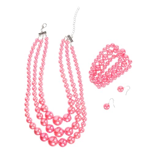 WOFASHPURET Schickes Halsketten-set Ohrringe Armband Schmuckset Für Abendparty Hochzeit von WOFASHPURET