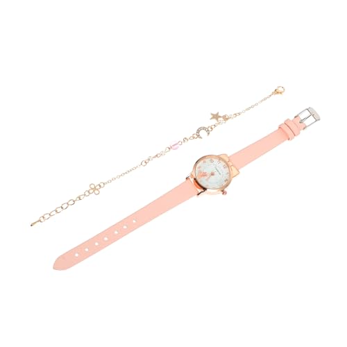 WOFASHPURET 1satz Damen Armbanduhr Set Mit Katzenmotiv Quarz Uhr Und Sternen-mond Armband Und Stilvoll Für Weihnachten Für Frauen WOFASHPURET 1satz Damen Armbanduhr Set Mit Katzenmotiv Quarz Uhr Und Sternen-mond Armband Und Stilvoll Für Weihnachten Für Frauen von WOFASHPURET