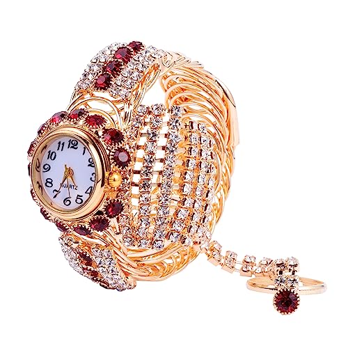 WOFASHPURET Diamant-uhrenset – Damenuhrenset Damen-quarzuhrarmband Modische Damenuhren Für Mädchen von WOFASHPURET