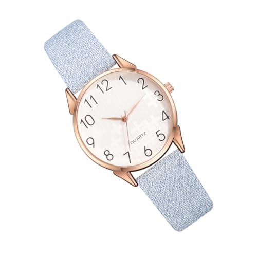 WOFASHPURET 1stück Damen Armbanduhr Mit Pu-Armband Elegante Analoge Quarzuhr Für Schule Freizeit Und Alltag Modisches Design Langlebig Und Bequem Für Frauen Und Mädchen von WOFASHPURET