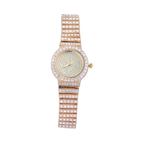 WOFASHPURET 1stück Damenarmbanduhr Mit Glänzendem Quarzwerk Alloy-Uhr Mit Kristallen Für Täglichen Gebrauch Und Besondere Anlässe von WOFASHPURET