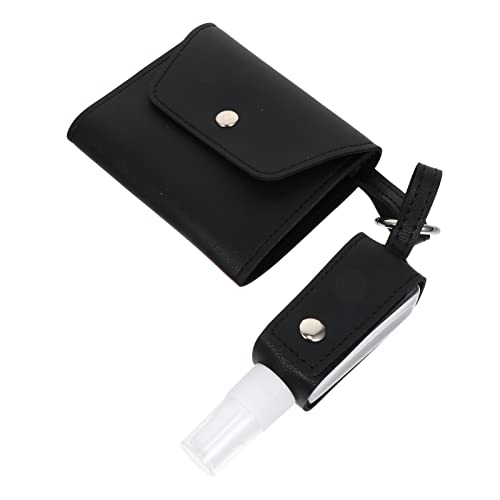 WOFASHPURET 1 Stück Flasche mit Masken Wallet und Schlüsselbund Halter aus PU Wiederbefüllbare Transparente Flasche Faltbare Maskenaufbewahrung für von WOFASHPURET