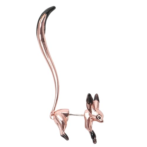 WOFASHPURET 1 Stück Fuchs Ohrringe Ohrhänger Eleganter Ohrstecker Ohr Baumeln Rosa von WOFASHPURET