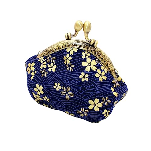 WOFASHPURET 1 Stück Geldbörse multifunktionale Aufbewahrungstasche Schnallenmünze Clutch-Geldbörse kleingeldbörse kleingeldbeutel tragbare Brieftasche Handytasche Münzbeutel Metall Blue von WOFASHPURET