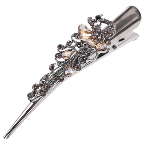 WOFASHPURET Vintage Haarklammer Mit Strasssteinen Eleganter Duckbill Clip Für Frauen Große Metall Haarspange Im Retro-design Für Partys Und Festlichkeiten Champagnerfarbe WOFASHPURET Vintage Haarklammer Mit Strasssteinen Eleganter Duckbill Clip Für Frauen Große Metall Haarspange Im Retro-design Für Partys Und Festlichkeiten Champagnerfarbe von WOFASHPURET