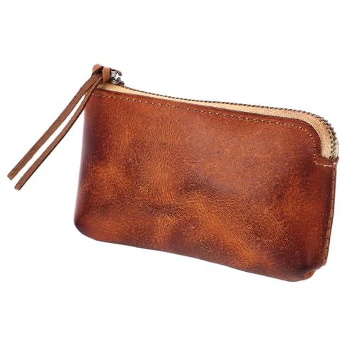 WOFASHPURET 1 Stück Handgefertigtes Münzportemonnaie Antik Kleiner Geldbeutel für Damen und Herren zur Aufbewahrung von Münzen Kreditkarten und Bargeld für Täglichen Gebrauch von WOFASHPURET