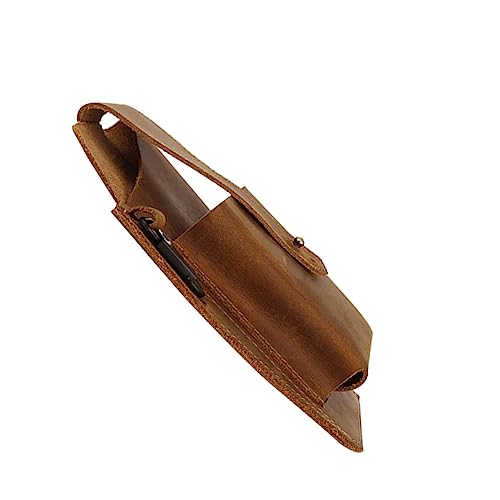 WOFASHPURET 1 Stück Herren Gürteltasche Sport-gürteltasche Hüfttasche Im Retro-Stil Beutel Bauchtasche Taille Mann Gürteltasche Für Männer Mittelalterliche Hüfttasche Rindsleder von WOFASHPURET