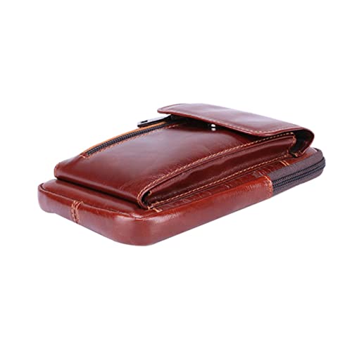 WOFASHPURET Praktische Outdoor-Sporttasche Multifunktionale Hüfttasche Für Männer Aus Rindsleder Mit Handyfach wasserdichte Und Langlebige Sporttasche Als Geschenkidee von WOFASHPURET