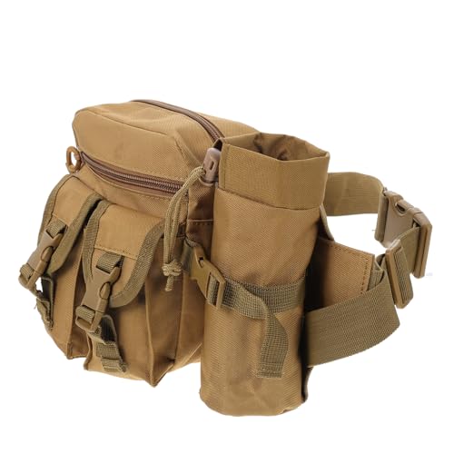 WOFASHPURET 1 Stück Mehrzweck-gürteltasche Stylische Bauchtasche Sporttasche Sportliche Hüfttasche Beutel Taille Wandern Gürteltasche Männer wasserdichte Hüfttasche Oxford-Stoff Khaki von WOFASHPURET