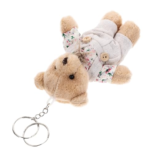 WOFASHPURET 1stück Mini Plüsch Schlüsselanhänger Mit Bär Vielseitiger Schlüsselring Für Taschen Handys Und Schlüssel Perfektes Für Und Familie von WOFASHPURET