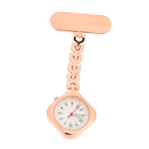 WOFASHPURET 1 Stück Schwesterntisch Medical Watch Uhr küche Geschenkeidee küchenfunkuhr Medizinische Uhr prüfen Süße Uhr Stift Abdeckung Tasche Krankenschwester Uhr Pflegeuhr Legierung Golden von WOFASHPURET