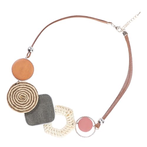 WOFASHPURET 1 Stück Sommerkette Sommer lange Halskette Statement-Halsketten für Frauen gewebte Halskette Frauen Halskette im geometrischen Stil Geometrie geformte Halskette Modekette Polyester WOFASHPURET 1 Stück Sommerkette Sommer lange Halskette Statement-Halsketten für Frauen gewebte Halskette Frauen Halskette im geometrischen Stil Geometrie geformte Halskette Modekette Polyester von WOFASHPURET