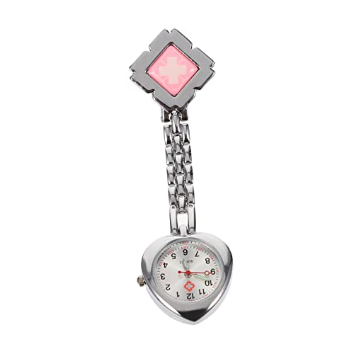 WOFASHPURET 1stück Tragbare Clip Uhr Mit Leuchtzeigern Herzform Für Und Ärzte Verwendung Pocket Watch Modische Pflegeuhr von WOFASHPURET