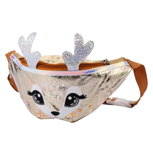 WOFASHPURET 1 Stück Umhängetasche für Taille Tragetasche Schulter Bauchtasche Zweck für ändern Münzbeutel Portemonnaie Aufbewahrungstasche Metall Golden von WOFASHPURET