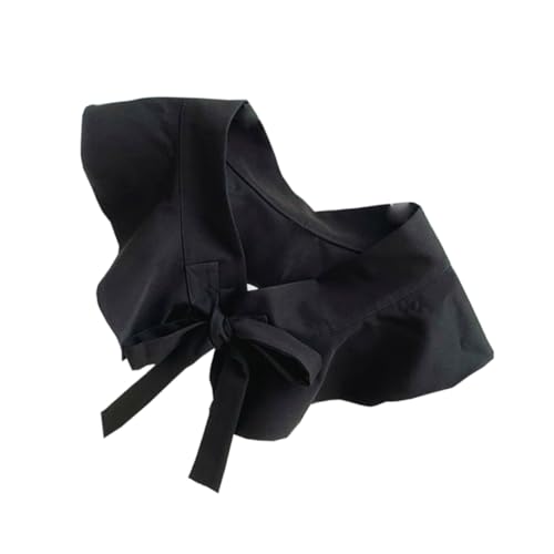 WOFASHPURET 1 Stück kleine Weste gefälscht dekorativ für Frauen schmücken Rüsche taillengürtel schwarzes hemd Hemd-Accessoire falsche Kleidung Accessoires Stricken Black von WOFASHPURET