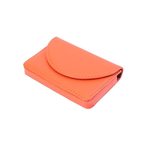 WOFASHPURET 1 Stück tragbarer Koffer Nennen Sie Kartenhalter Geschäft Fall scheckkarten-etui kreditkarten aufbewahrung visitenkarten Box Brieftasche Unternehmensorganisator Namensträger Orange von WOFASHPURET