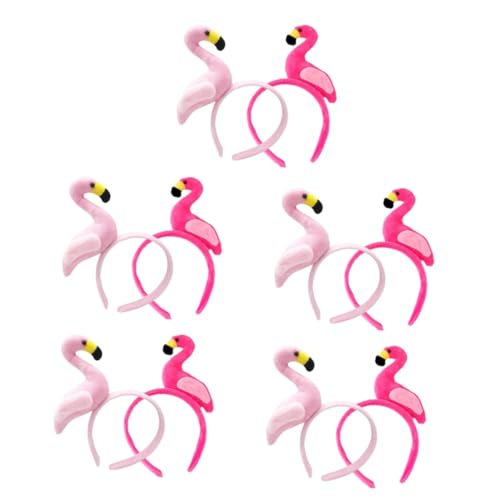 WOFASHPURET 10 Stk Flamingo-Stirnband halloween haarschmuck halloween hair accessories Tiere Stirnband für Frauen tropisches Party-Stirnband Karikatur Kopfbedeckung Hawaii schmücken Damen von WOFASHPURET