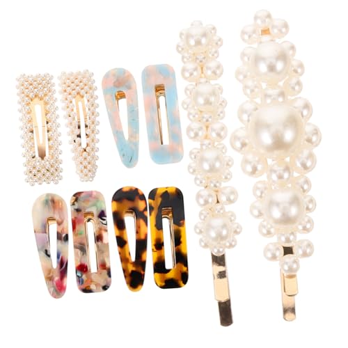 WOFASHPURET 10 Stück Entebilly Jacket Set Haarschmuck Für Damen Kleine Haarspangen Haarnadel Aus Marmor Retro-haarspangen Modische Haarspangen Haarspange Für Damen Seitliche Haarspangen von WOFASHPURET