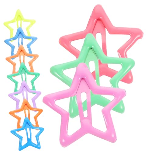 WOFASHPURET 10 Stück Haarnadel-kopfbedeckung Für Mit Zubehör Bunt Nest Funkelnd Haarspangen Schnappen Styling Clips Stifte Haarschmuck Für Babys Metall von WOFASHPURET