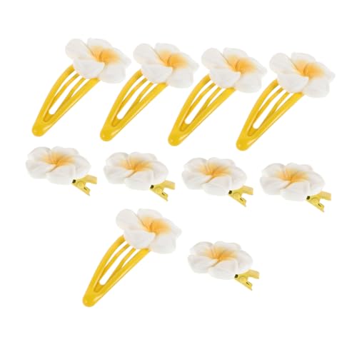 WOFASHPURET 10stücke Hawaiianische Plumeria-haarnadeln Blumen-haarspangen Für Frauen Und Mädchen Weiße Als Strand-accessoires von WOFASHPURET
