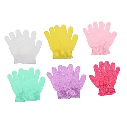 WOFASHPURET 10 Stück Peeling Duschhandschuhe Elastische Badetücher für Körperreinigung Wiederverwendbar Weich und Komfortabel für Dusche und Bad von WOFASHPURET