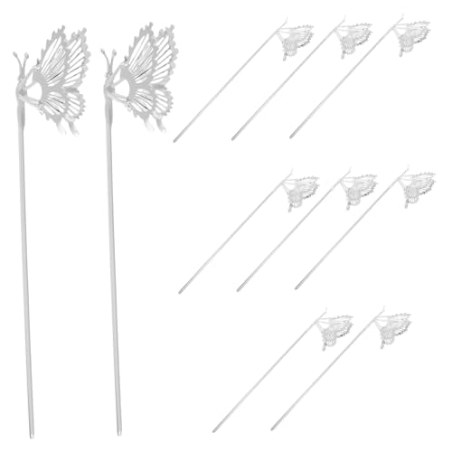 WOFASHPURET 10 Stück Schmetterlings Haarstäbchen Stilvolle Chinesische Haarnadeln für Damen Haaraccessoires für Traditionelle Hanfu Outfits Handwerkskunst und Angenehmer Tragekomfort von WOFASHPURET