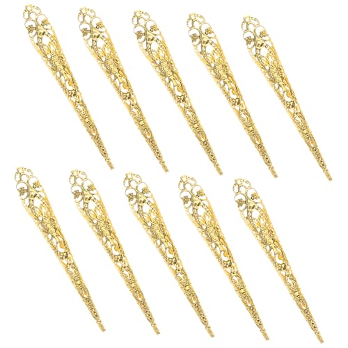 WOFASHPURET 10 Stück Teiliges Fingernagel Krallenringe für Halloween Cosplay Atmungsaktive Langlebige Nagelspitzen für Partys und Einfache Anwendung Einzigartiges Design von WOFASHPURET