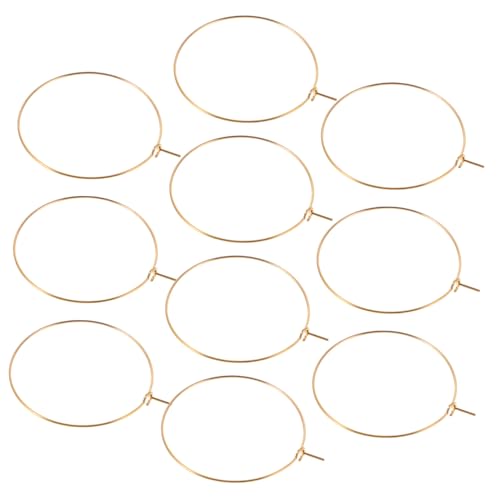 WOFASHPURET 10stücke Creolen Für Damen Aus Edelstahl Große Runde Ohrringe Statement-creolen Übergroße Creolen Für Verschiedene Anlässe Bequeme Trageeigenschaft Mit Dünner Design von WOFASHPURET