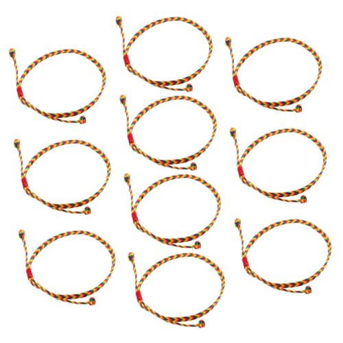 WOFASHPURET 10 Stück Teiliges Handgewebter Verstellbarer Bunter Geflochtener Armbänder für Damen Sommerliche Boho Fußkettchen Langlebiger Party und Alltagsschmuck Modisches Ethno Styling von WOFASHPURET