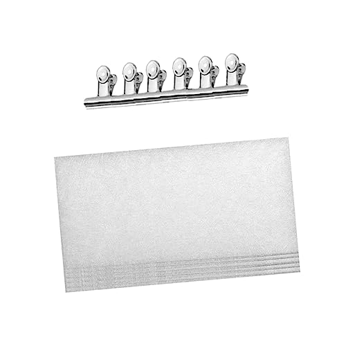 WOFASHPURET 10 Stück Teiliges Set Nagelverlängerung mit Fiberglas und Silber Clips für Damen für Professionelle Nagelstudios oder DIY Nailart zu Hause von WOFASHPURET