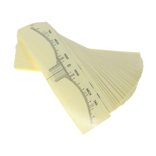 WOFASHPURET 100 STÜCK Einweg Augenbrauenlineal Aufkleber Haftbare Mikrobalding Ruler für Augenbrauenformung Praktische Schablonen für Profis und Anfänger von WOFASHPURET